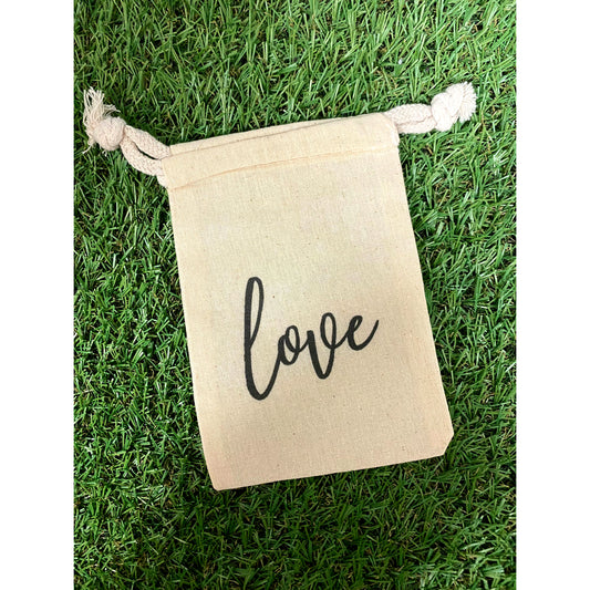 Treat/Gift Drawstring Bag, Love