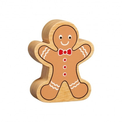 Natural Wooden Gingerbread Man