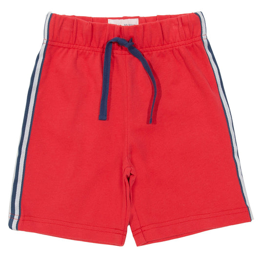 Side Stripe Shorts, Red