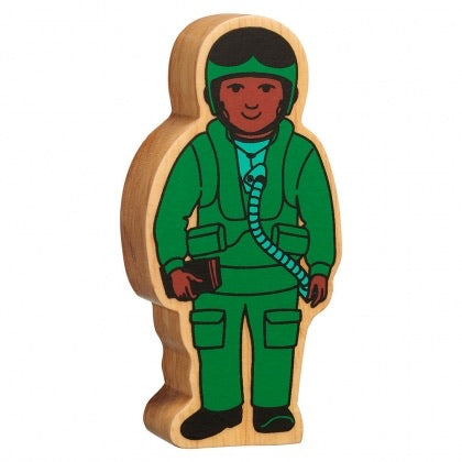 Natural Wooden Green Airforce Officer
