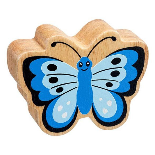 Natural Wooden Blue Butterfly
