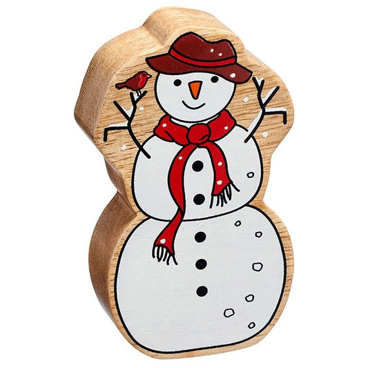 Natural Wooden Snowman *Christmas