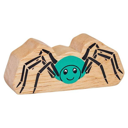 Natural Wooden Turquoise Spider