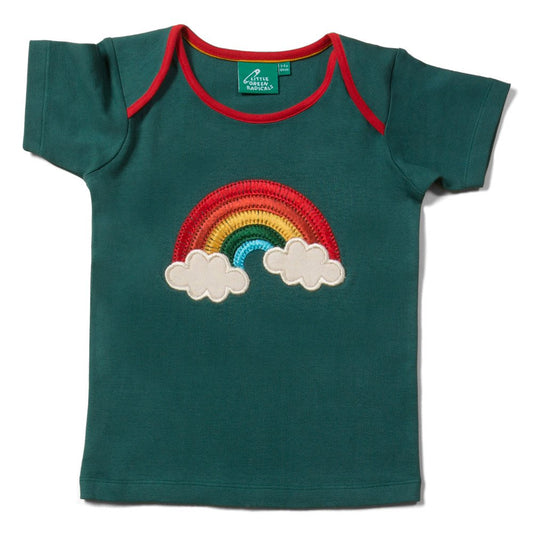 Over The Rainbow, Applique Short Sleeved T-Shirt
