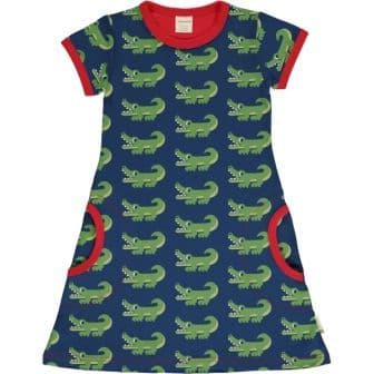 Short Sleeved Dress, Crocodile