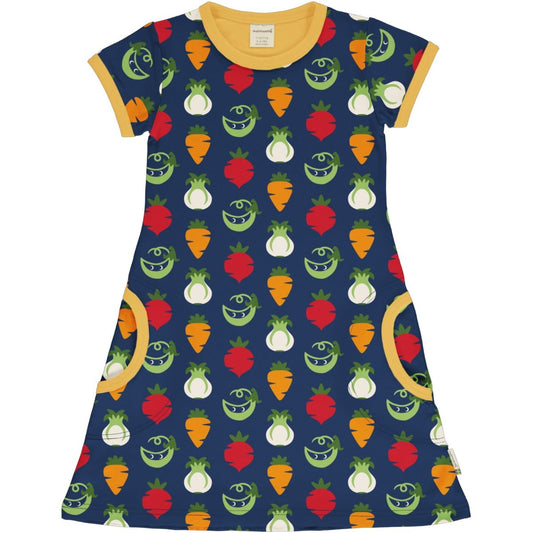 Short Sleeved Dress, Vegetables
