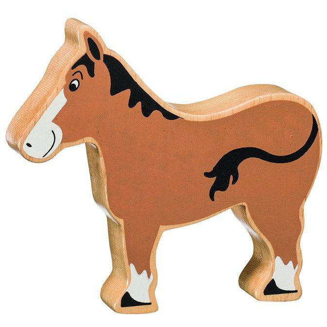 Natural Wooden Brown Horse