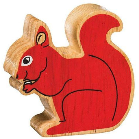 Natural Wooden Red Squirrel