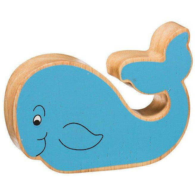 Natural Wooden Blue Whale