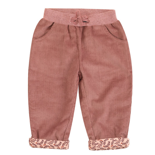 Lined Cord Trousers, Rose